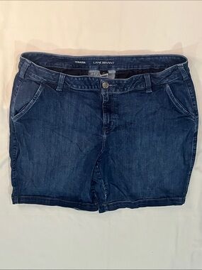 Lane Bryant Indigo Denim Bermuda Shorts